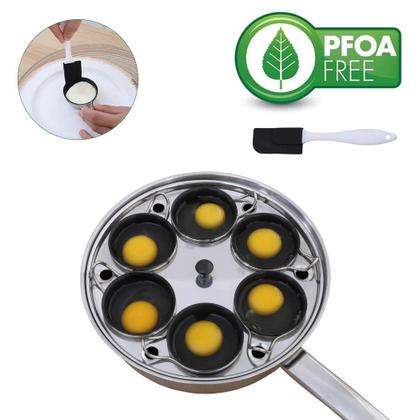 Imagem de Egg Poacher Pan CozyKit em aço inoxidável com 6 xícaras de indução