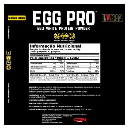 Imagem de EGG Pro Albumina 454g Universal