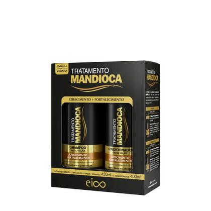 Imagem de Eico Tratamento Mini Mandioca Hidratação Nutrição Protetor Térmico Fortalecimento Crescimento Creme Capilar Filtro Solar