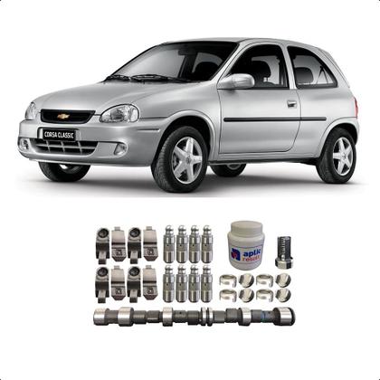 Imagem de Eixo Comando gm Corsa celta prisma 1.0 8v Letra j kit Completo Aplic 