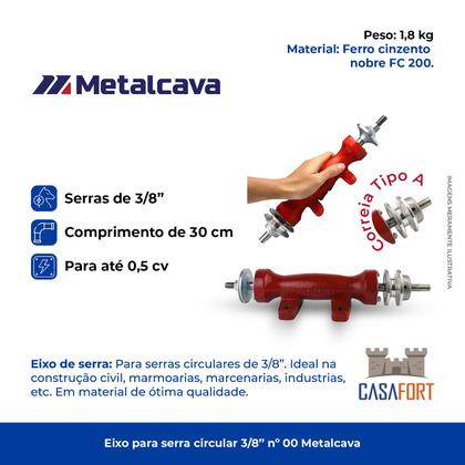 Eixo Para Serra Circular Mancal Metalcava Nº 00 3/8 Imagem de Eixo Para Serra Circular Mancal Metalcava Nº 00 3/8
