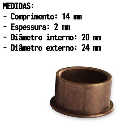 Imagem de Eixo Principal Completo Destravamento Com Chave Pino Prego Bucha de Bronze Dz3 Dz4 Sk Rossi