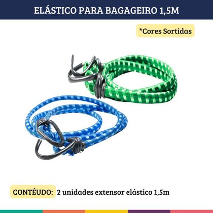 Imagem de Elástico Bagageiro 1,5mts Extensor 123útil