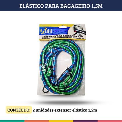 Imagem de Elástico Bagageiro 1,5mts Extensor 123útil