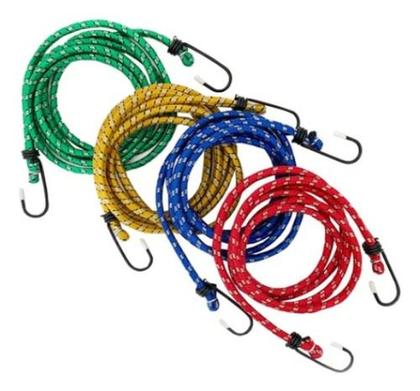 Imagem de Elástico Bagageiro Extensor Gancho Motos Carros Bicicletas Carrinhos de Mão