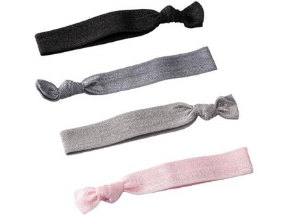 Imagem de Elastico de Cabelo 4 Unidades Lanossi Hair Ties Silver LS2514