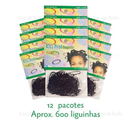 Imagem de Elástico De Silicone Liguinha fina Para Cabelo 24 Pacotes