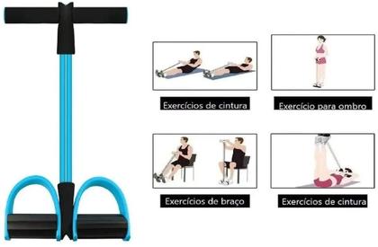 Imagem de Elástico De Tensão Forte Apoio Dos Pés Exercícios Funcional