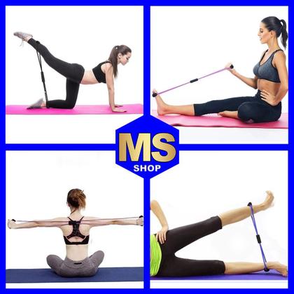 Imagem de Elástico de Tensão Multifuncional de Exercício -  Azul