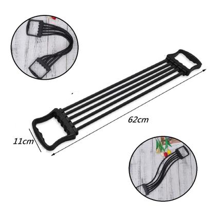 Imagem de Elástico Extensor com Alça para Treinos em Casa Controla Intensidade Multifuncional Hipertrofia Fit