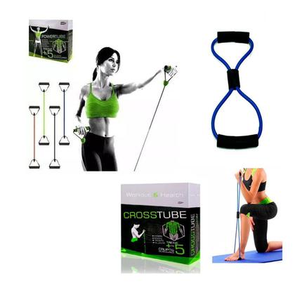 Imagem de Elástico Extensor Crosstube Tensão Multifuncional Ombro Bíceps Tríceps Glúteos Mbfit