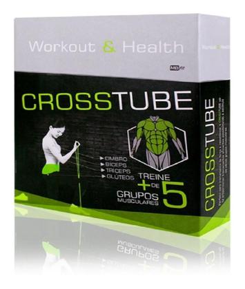 Imagem de Elástico Extensor Crosstube Tensão Multifuncional Ombro Bíceps Tríceps Glúteos Mbfit