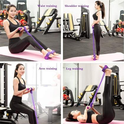 Imagem de Elástico Extensor de Exercícios Pull Reducer Multi Função Academia Em Casa Uso Profissional