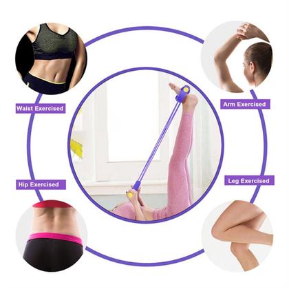 Imagem de Elástico Extensor de Exercícios Pull Reducer Multi Função Academia Em Casa Uso Profissional