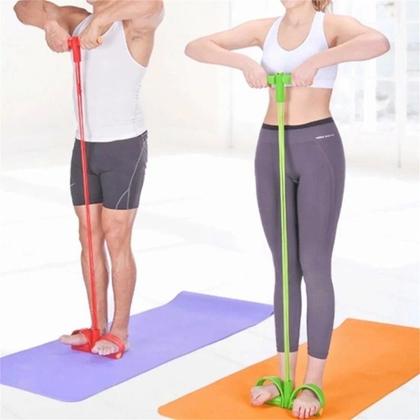 Imagem de Elástico Extensor de Exercícios Pull Reducer Multi Função Academia Em Casa Uso Profissional
