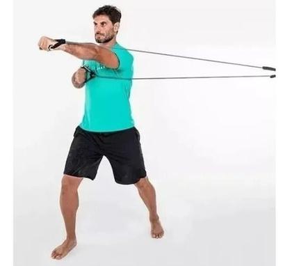 Imagem de Elástico Extensor Funcional Tensão 1 Via 1,40cm  Powertube Academia Musculação MB Fit