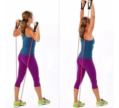 Imagem de Elástico Extensor Funcional Tensão 1 Via 1,40cm  Powertube Academia Musculação MB Fit