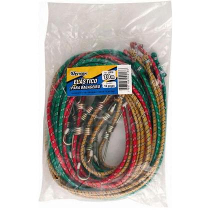 Imagem de Elástico Extensor para Bagageiro 1 Metro Kit com 10 Peças WESTERN