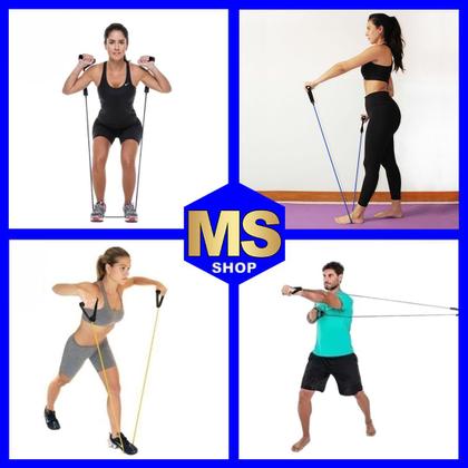 Imagem de Elástico Extensor Tensão Multifuncional de Exercício - Preto