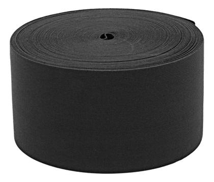 Imagem de Elástico Preto Reforçado Largo 12cm Com 5 Metros de Comprimento 