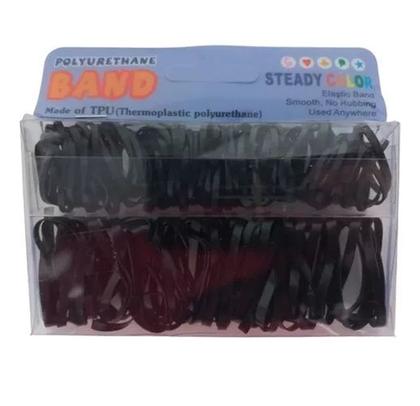 Imagem de Elástico Silicone Grosso Preto 1 Cartela Com 5 Un - Band