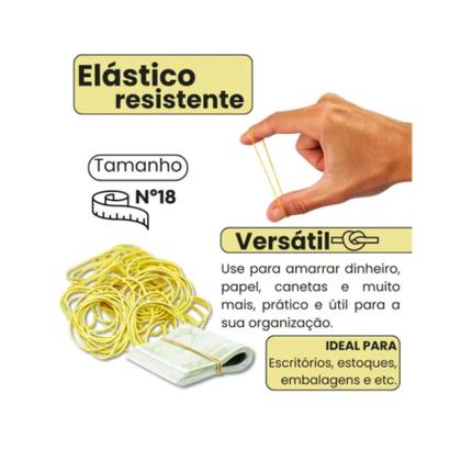 Imagem de Elástico Super Amarelo Fino Nº 18 1kg