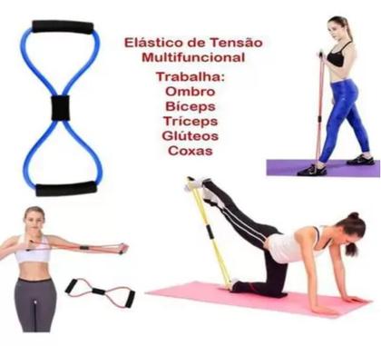 Imagem de Elástico Tensão Multifuncional Exercícios Cross Tube