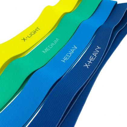 Imagem de Elástico Treino Exercício Academia Fitness Power Band Cinto Kit Com 5 Unidades Yunmai