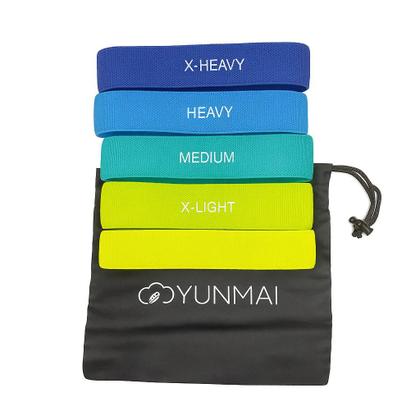 Imagem de Elástico Treino Exercício Academia Fitness Power Band Cinto Kit Com 5 Unidades Yunmai