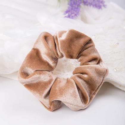 Imagem de Elásticos de Cabelo ALMHH Velvet - Pacote com 12 Unidades