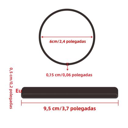 Imagem de Elásticos Grandes Pretos Esticáveis 60 Peças 6CM Alta Elasticidade Anéis De Borracha Resistentes