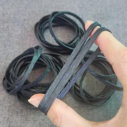 Imagem de Elásticos Grandes Pretos Esticáveis 60 Peças 6CM Alta Elasticidade Anéis De Borracha Resistentes