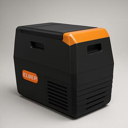 Imagem de Elber Geladeira Portatil BL 35 Litros 12/24VCC Black + Fonte 127v/220v
