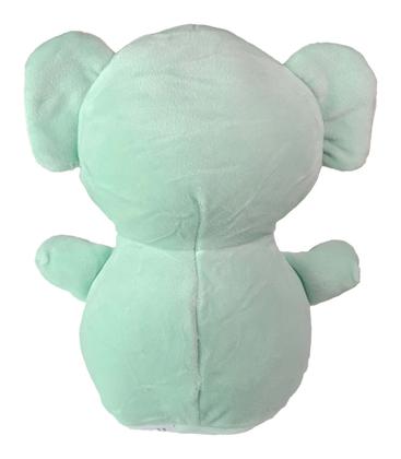 Imagem de Elefante De Pelúcia Azul Bebe Safari Plush Olho Bordado 22Cm
