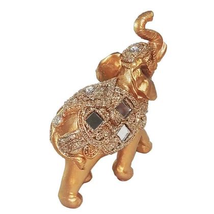 Imagem de Elefante Decorativo Em Resina Indiano Sabedoria Sorte P