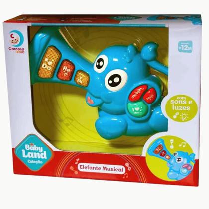 Imagem de Elefante Musical Interativa Babyland C/ Sons E Luzes Cardoso