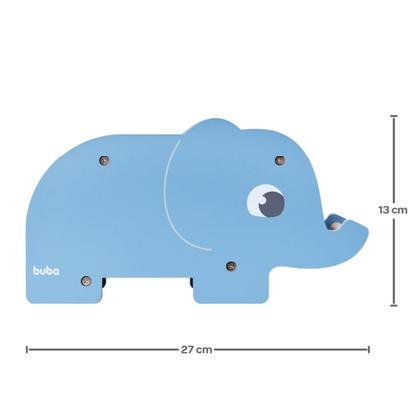 Imagem de Elefantinho Brinquedo Bate Martelo Método Montessori Sensorial Educativo Infantil Buba