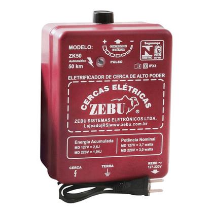 Imagem de Eletrificador Cerca Zebu Zk50 Bivolt Automatico