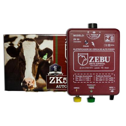 Imagem de Eletrificador Cerca Zebu Zk50 Bivolt Automatico