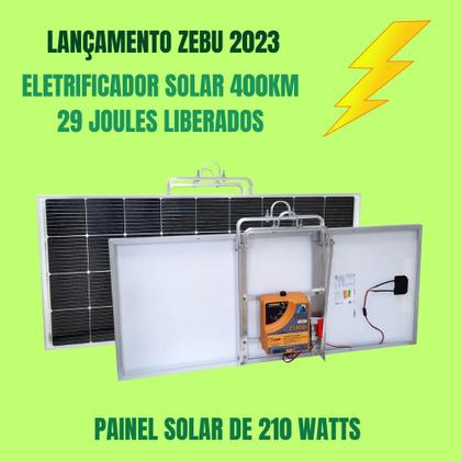 Imagem de Eletrificador Solar para Cerca Rural 400km ZS400i 29 Joules Zebu