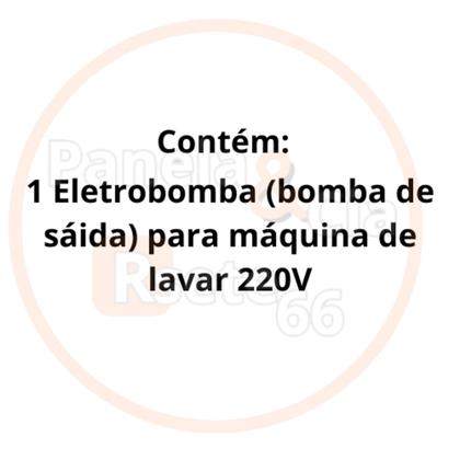 Imagem de Eletrobomba (bomba de saída) de máquina de lavar 220v