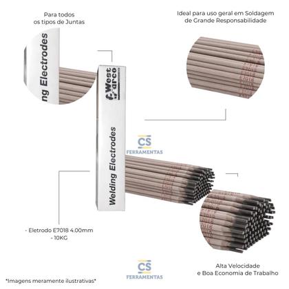 Imagem de  Eletrodo 7018 4,00 mm Weld West ESAB 10 Kg