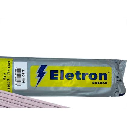 Imagem de Eletrodo Eletron E-7018-1 - 2,5Mm - Pacote Com 2 Kilos - Preco Por Kilo - Kit C/2 Quilos