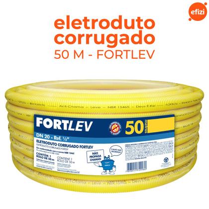 Imagem de Eletroduto Corrugado 25 mm X 50 metros Fortlev