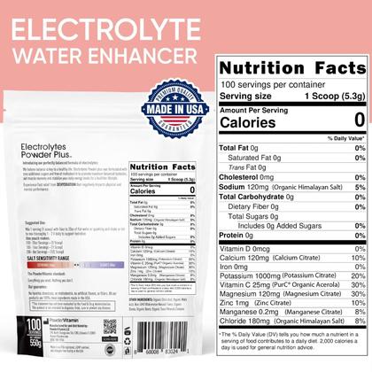 Imagem de Eletrólito em Pó com Vitamina C e Melancia - 530g (100 Porções)