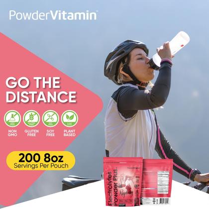 Imagem de Eletrólito em pó, vitaminas, eletrólitos, framboesa