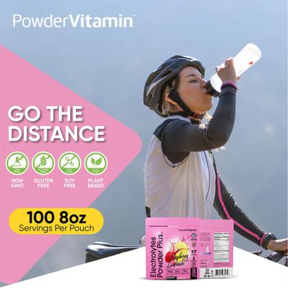 Imagem de Eletrólito em pó, vitaminas, eletrólitos, framboesa