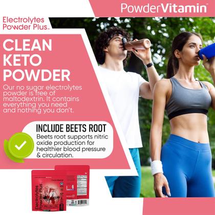 Imagem de Eletrólitos em pó e vitamina framboesa 110 g Keto