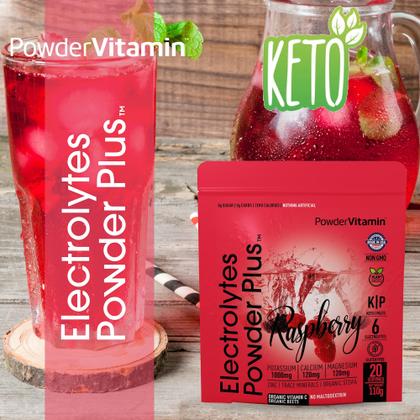 Imagem de Eletrólitos em pó e vitamina framboesa 110 g Keto