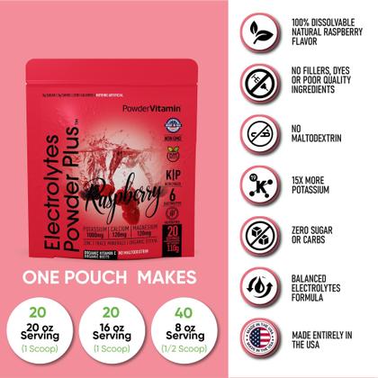 Imagem de Eletrólitos em pó e vitamina framboesa 110 g Keto